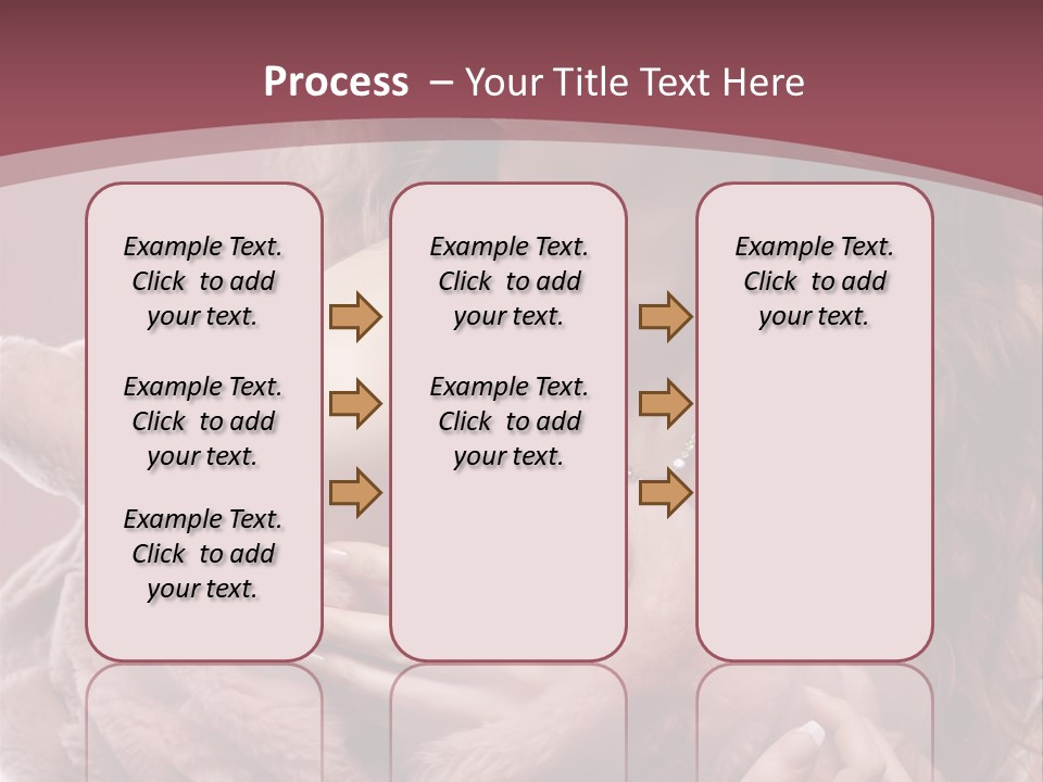 Pink Fur Coat PowerPoint Template