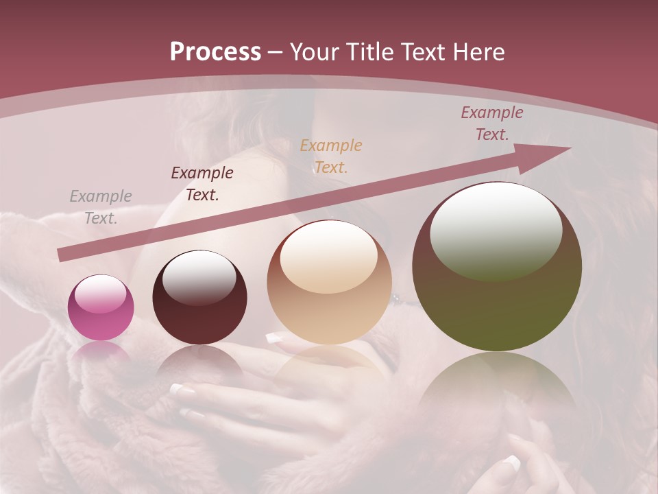 Pink Fur Coat PowerPoint Template