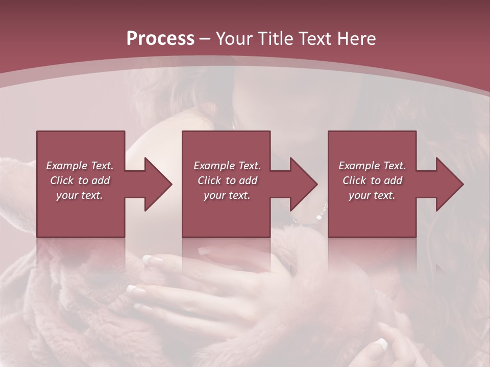 Pink Fur Coat PowerPoint Template