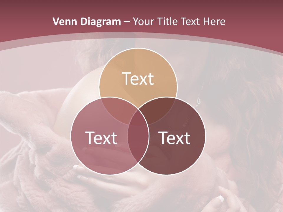 Pink Fur Coat PowerPoint Template