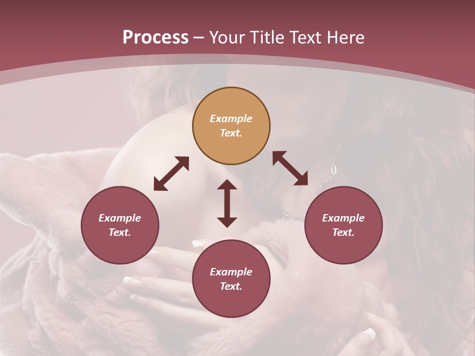 Pink Fur Coat PowerPoint Template