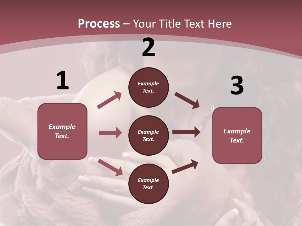 Pink Fur Coat PowerPoint Template