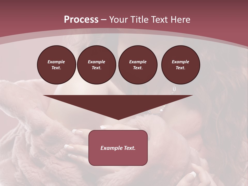 Pink Fur Coat PowerPoint Template