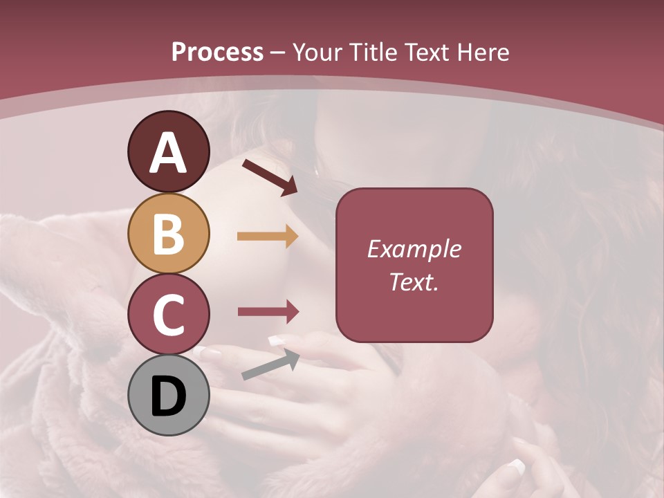 Pink Fur Coat PowerPoint Template