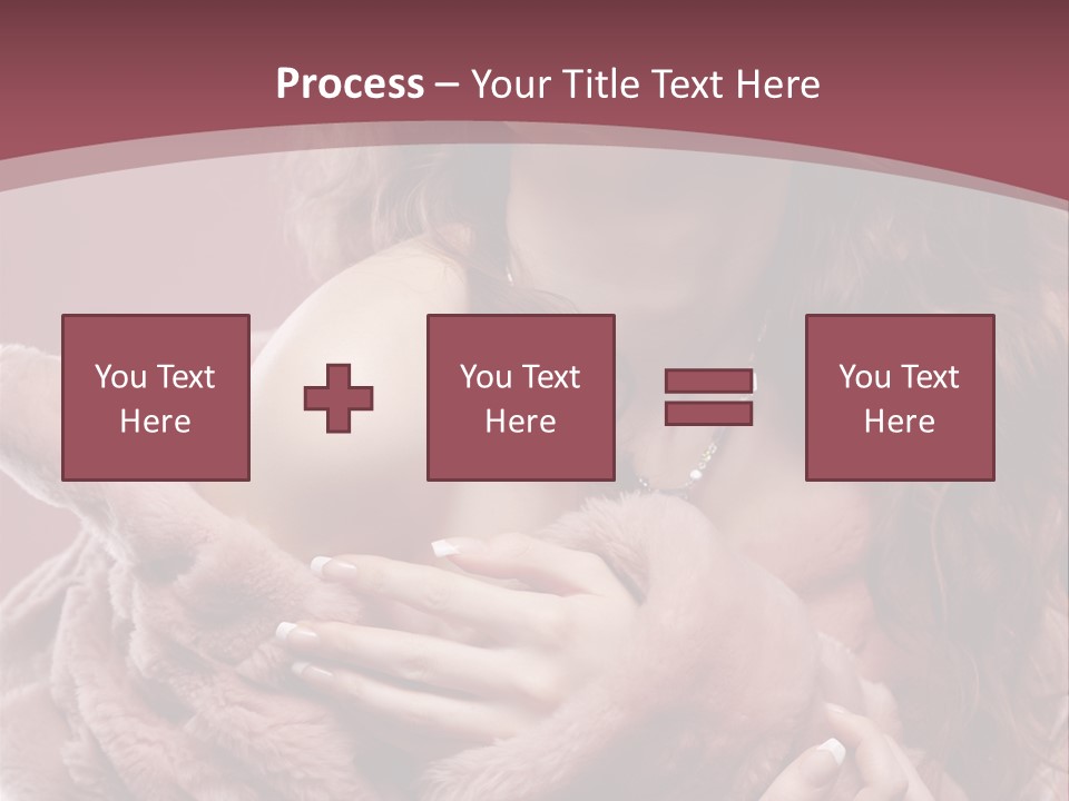 Pink Fur Coat PowerPoint Template