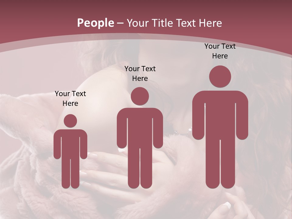 Pink Fur Coat PowerPoint Template