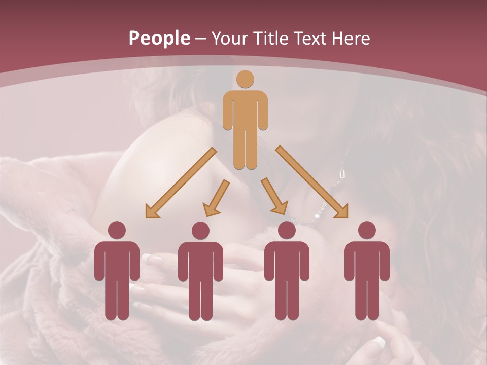 Pink Fur Coat PowerPoint Template