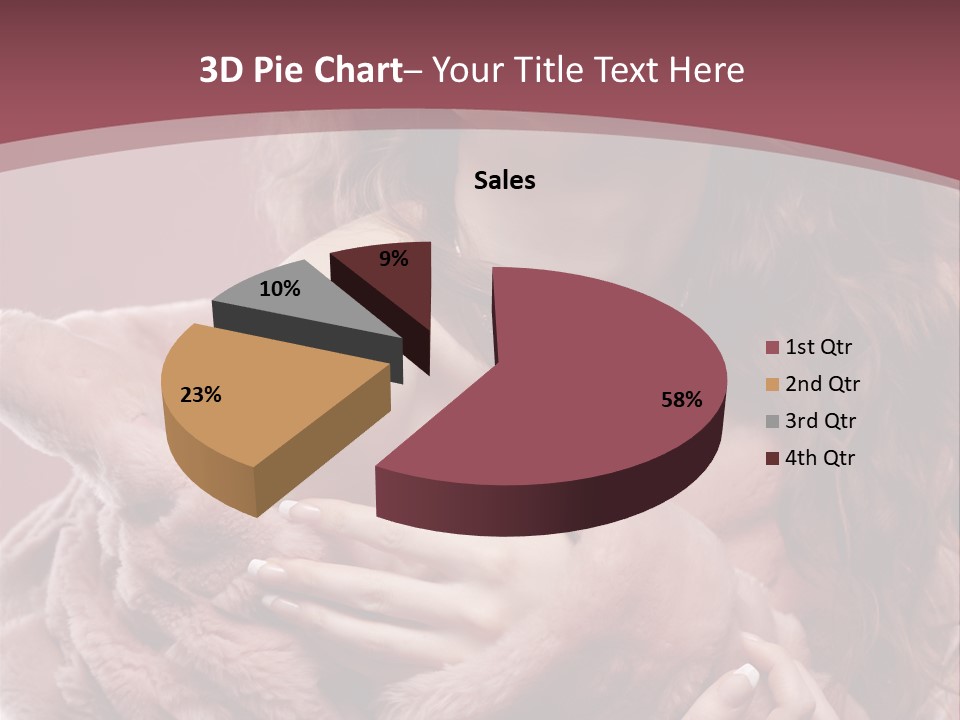 Pink Fur Coat PowerPoint Template