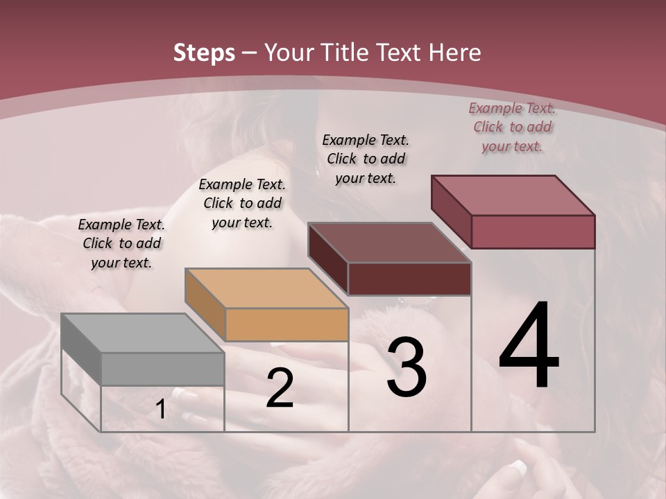 Pink Fur Coat PowerPoint Template