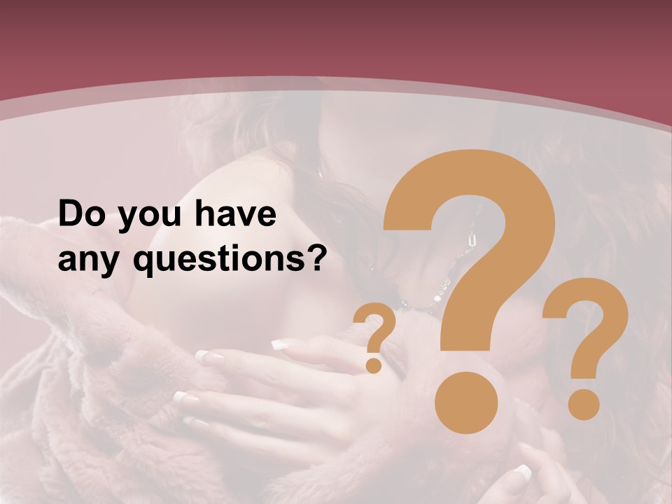 Pink Fur Coat PowerPoint Template