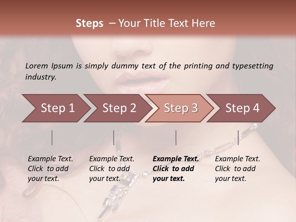 Face Posing Passion PowerPoint Template