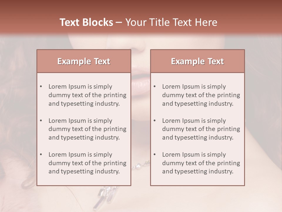 Face Posing Passion PowerPoint Template