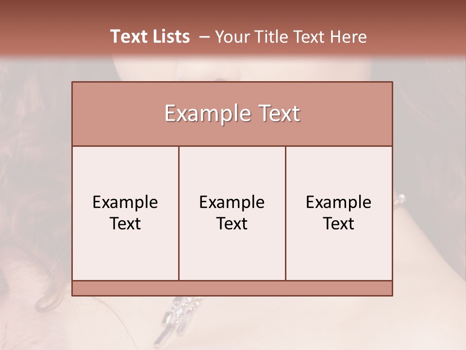 Face Posing Passion PowerPoint Template