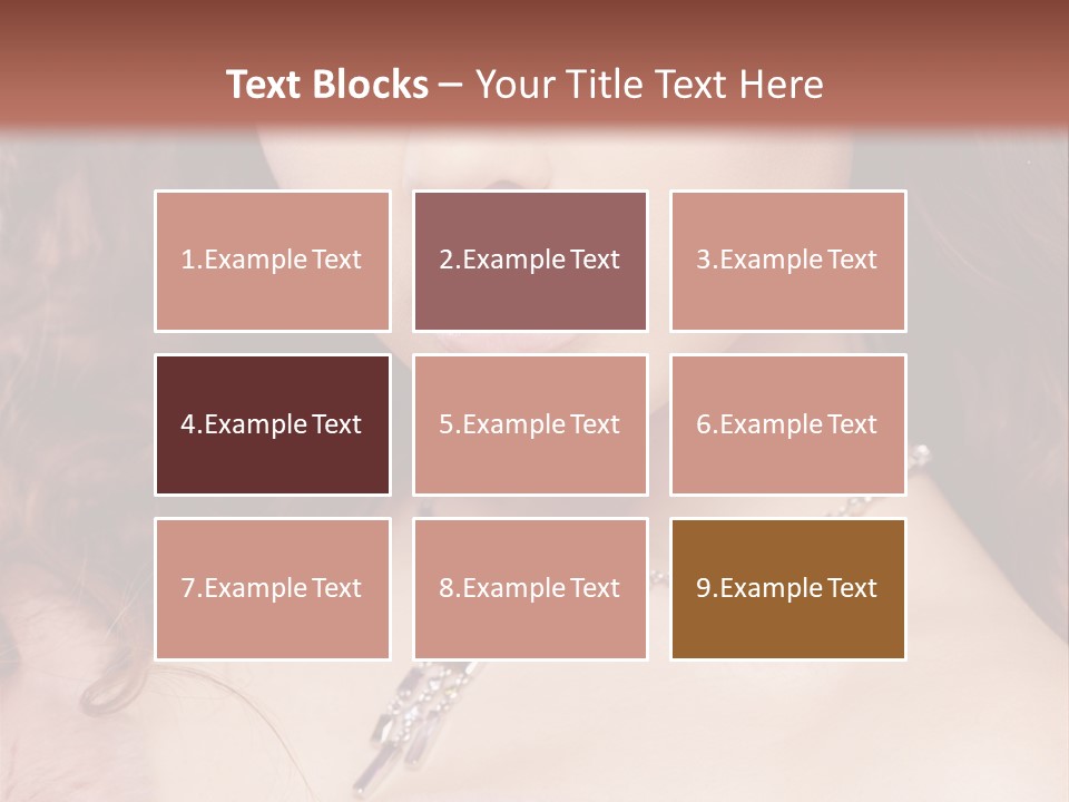 Face Posing Passion PowerPoint Template