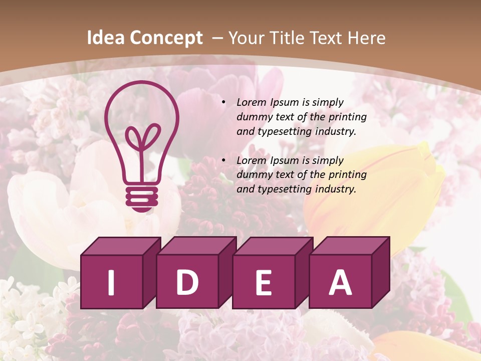 Beautiful Branch Fresh PowerPoint Template