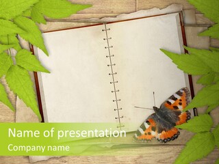 Book Decoration Retro PowerPoint Template