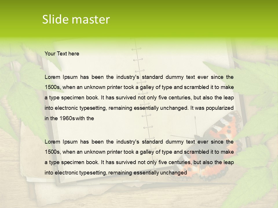 Book Decoration Retro PowerPoint Template