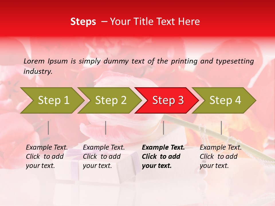 Flowers And Gift PowerPoint Template
