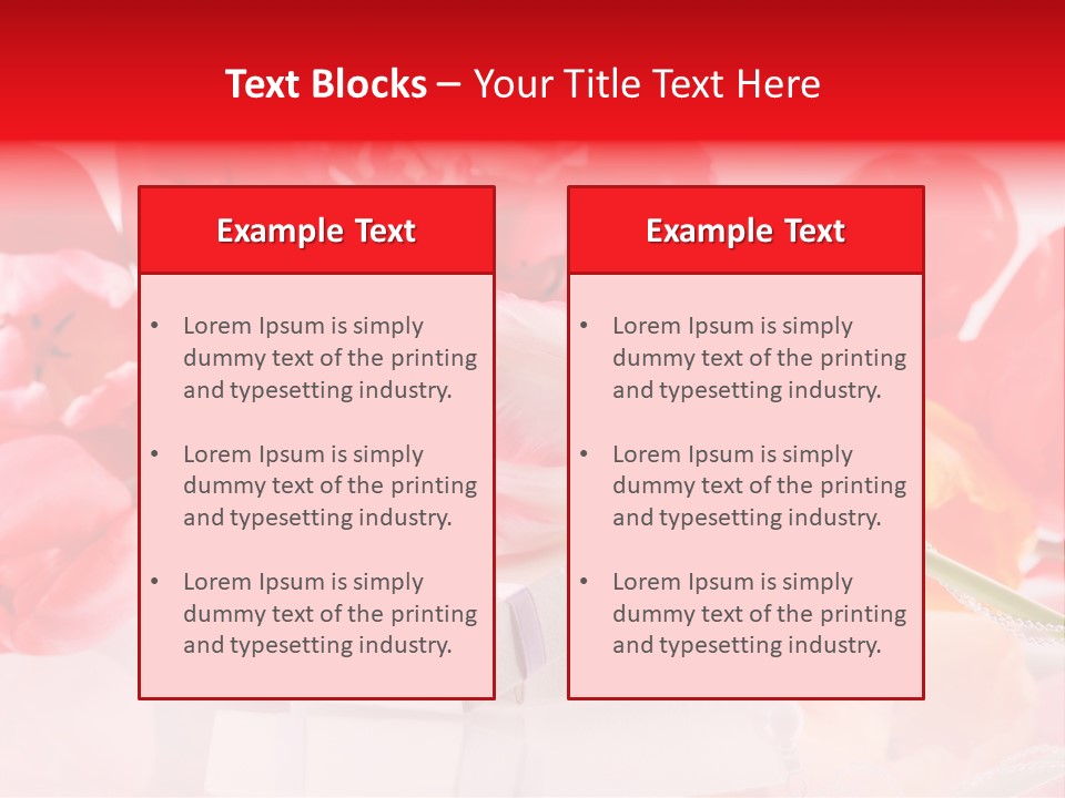 Flowers And Gift PowerPoint Template