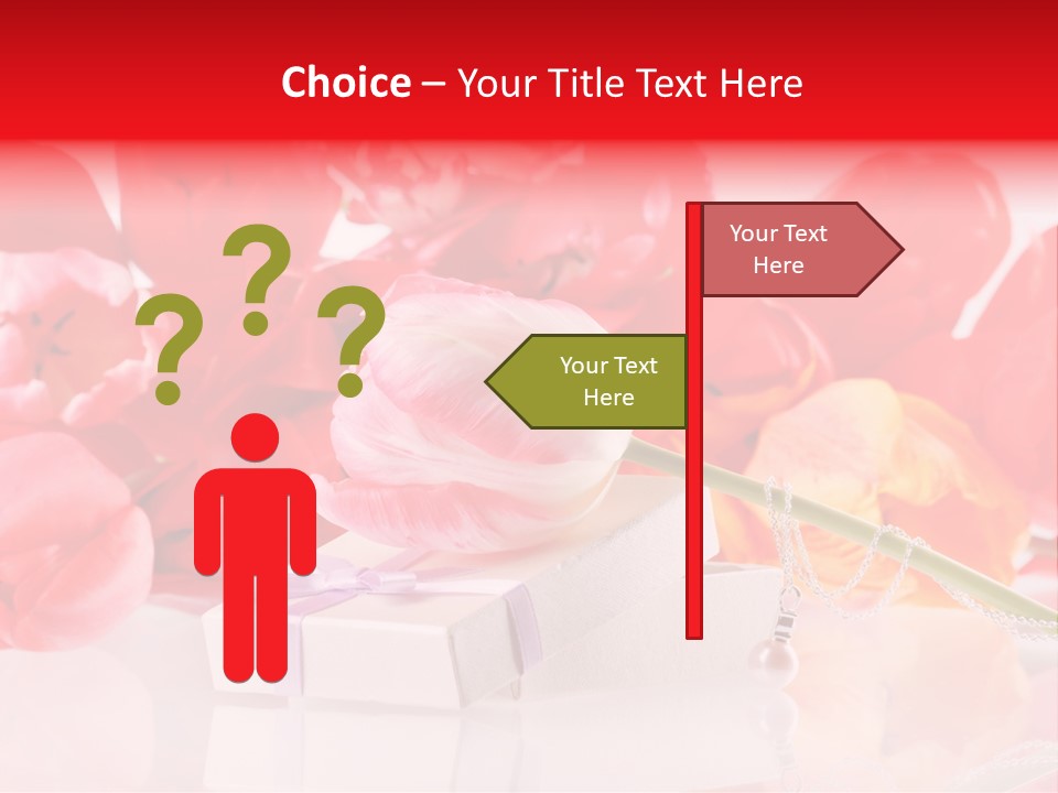 Flowers And Gift PowerPoint Template