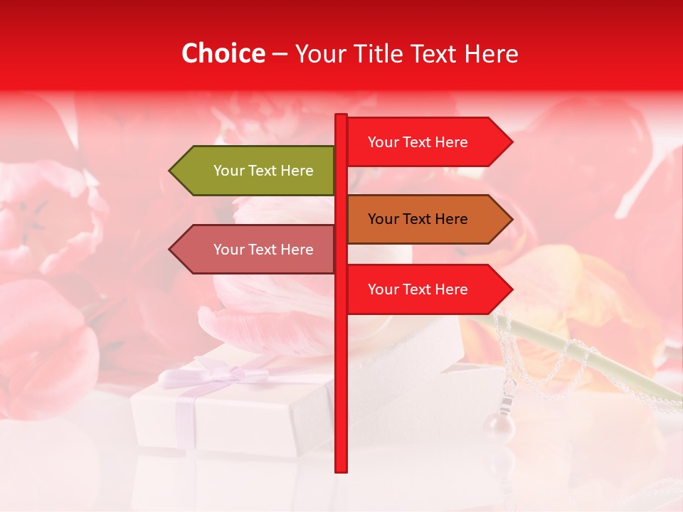 Flowers And Gift PowerPoint Template