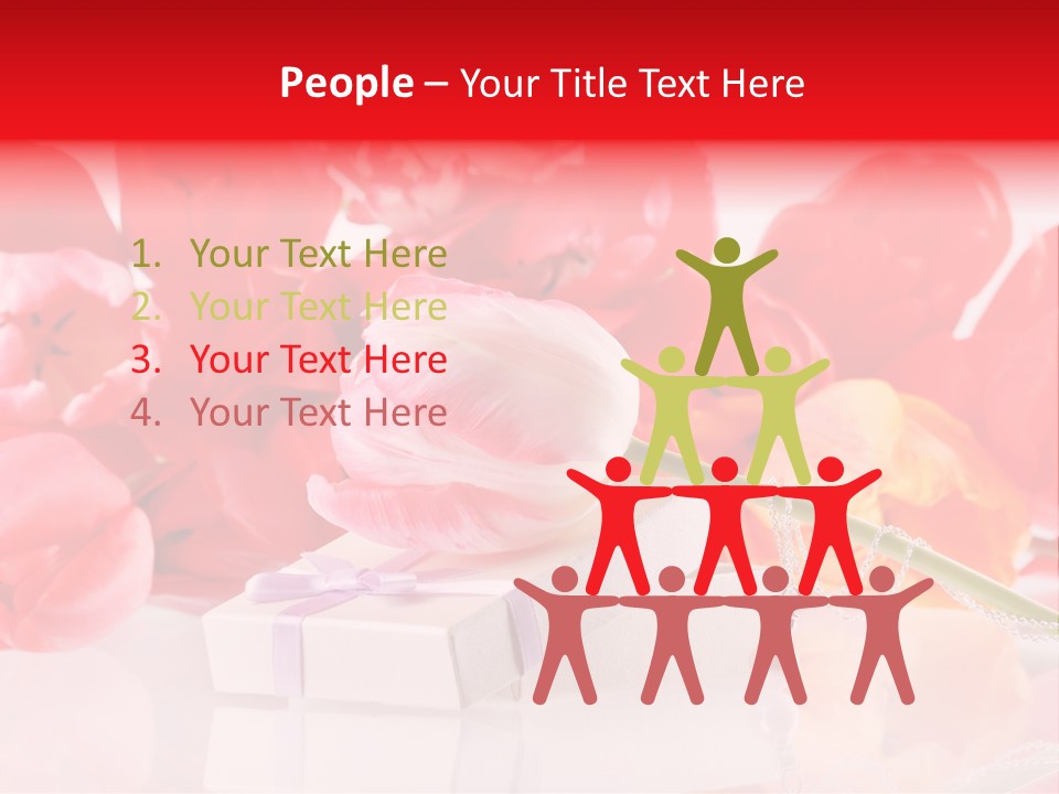 Flowers And Gift PowerPoint Template