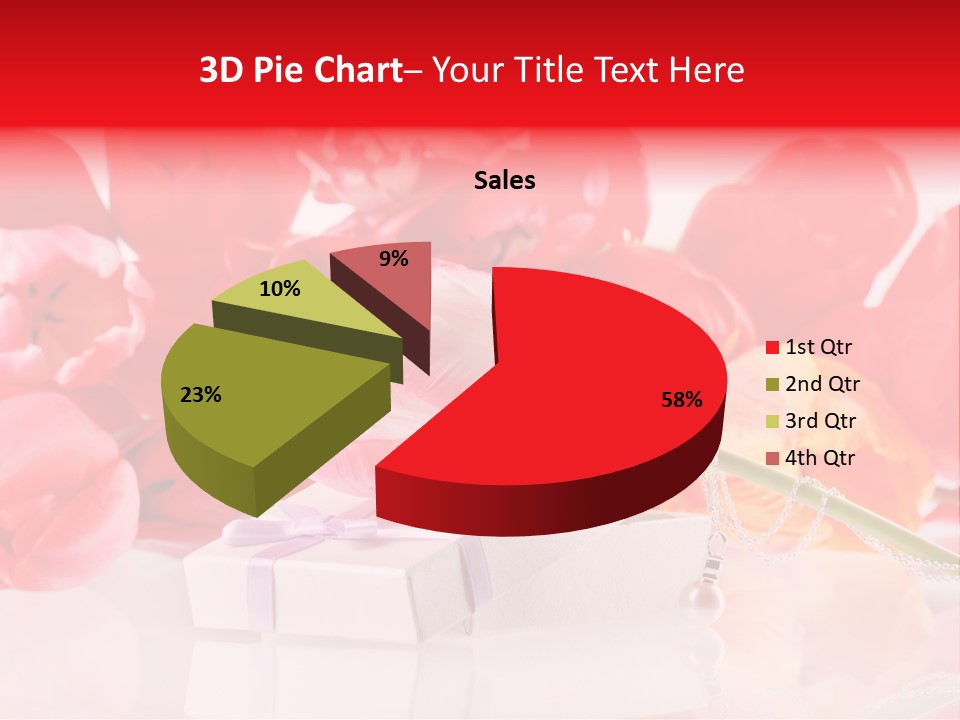Flowers And Gift PowerPoint Template