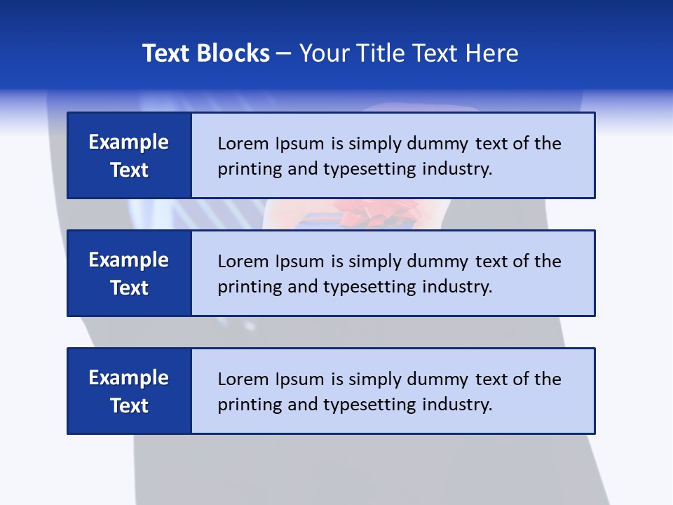 Debit Presents Card PowerPoint Template