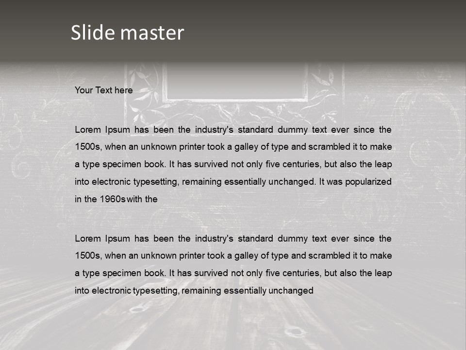 Photography Wood PowerPoint Template