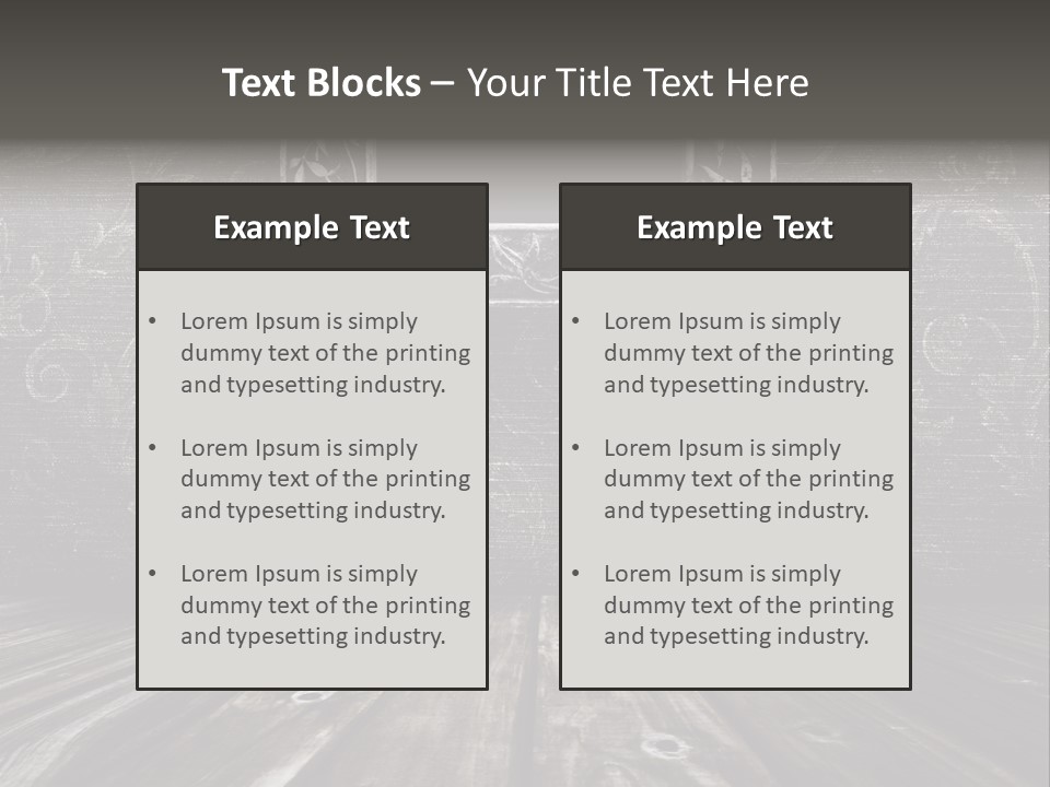 Photography Wood PowerPoint Template
