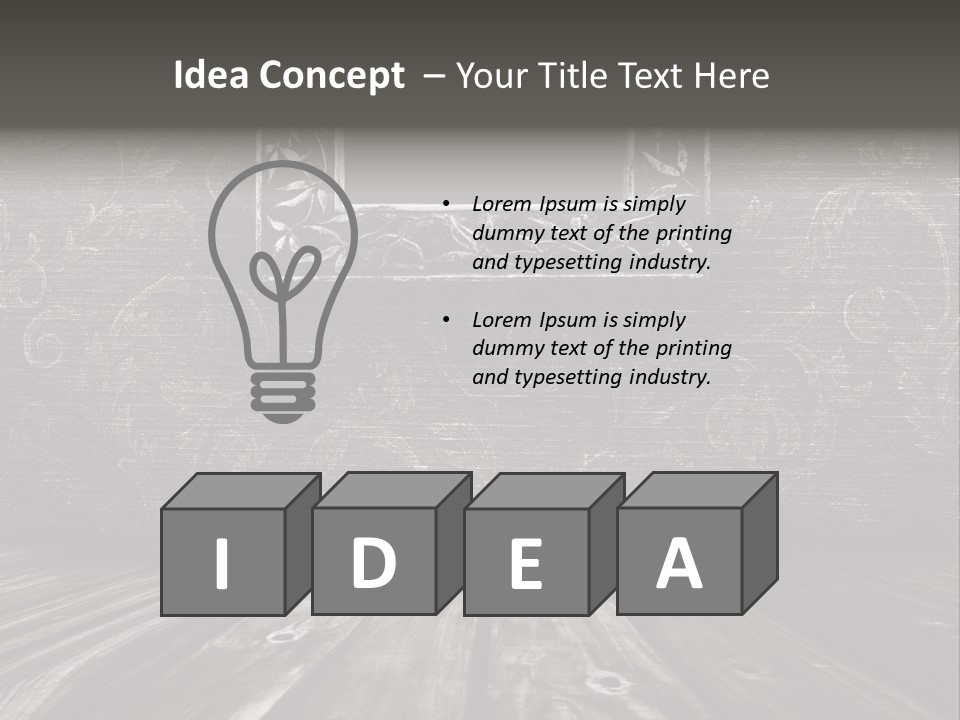 Photography Wood PowerPoint Template