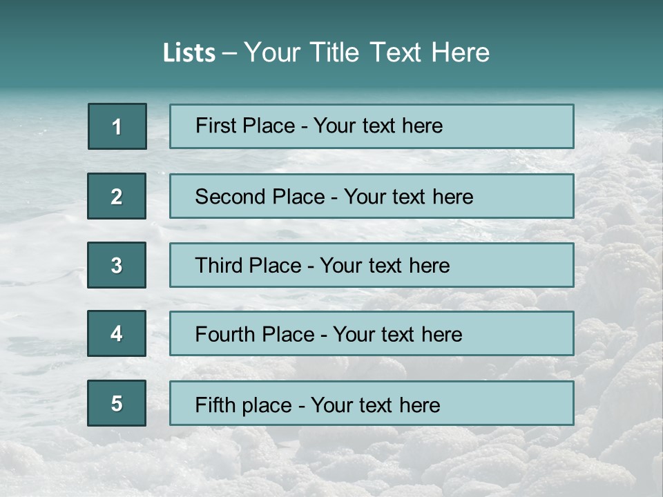 Horizontal Nature Landscape PowerPoint Template