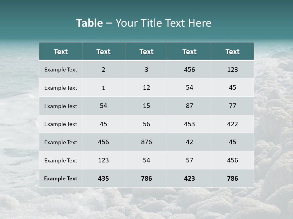 Horizontal Nature Landscape PowerPoint Template