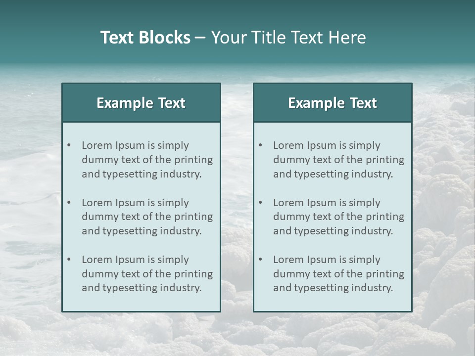 Horizontal Nature Landscape PowerPoint Template