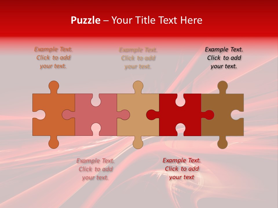 Red Wallpaper Abstract PowerPoint Template
