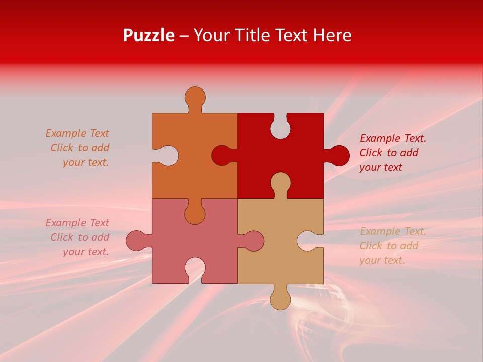 Red Wallpaper Abstract PowerPoint Template