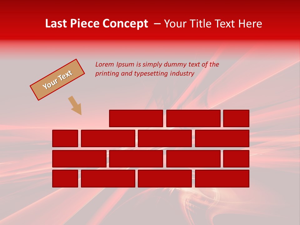 Red Wallpaper Abstract PowerPoint Template
