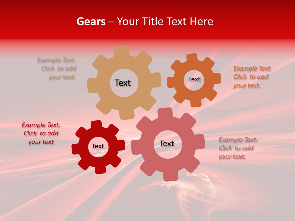 Red Wallpaper Abstract PowerPoint Template