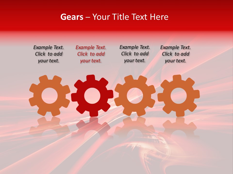 Red Wallpaper Abstract PowerPoint Template