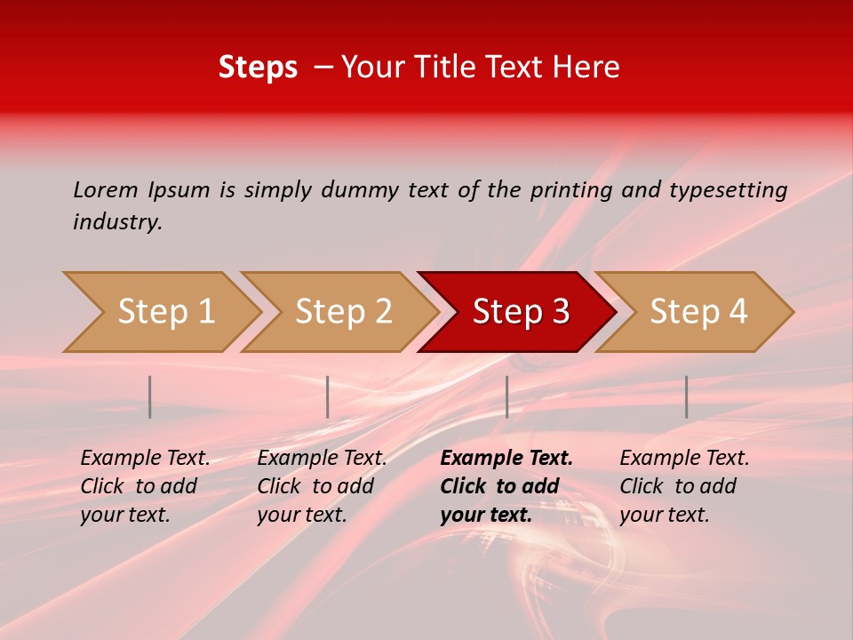 Red Wallpaper Abstract PowerPoint Template