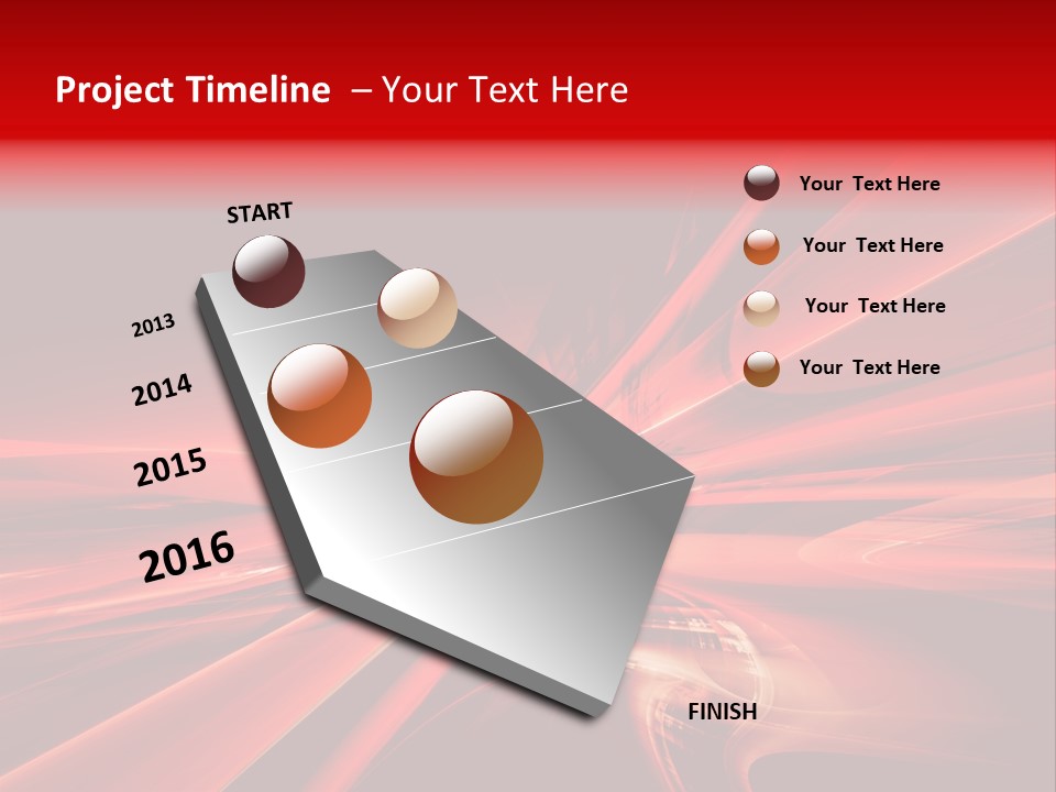 Red Wallpaper Abstract PowerPoint Template