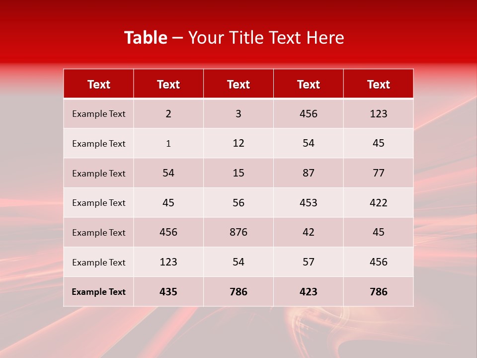 Red Wallpaper Abstract PowerPoint Template