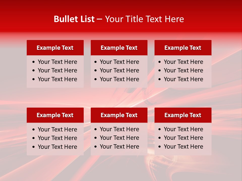 Red Wallpaper Abstract PowerPoint Template