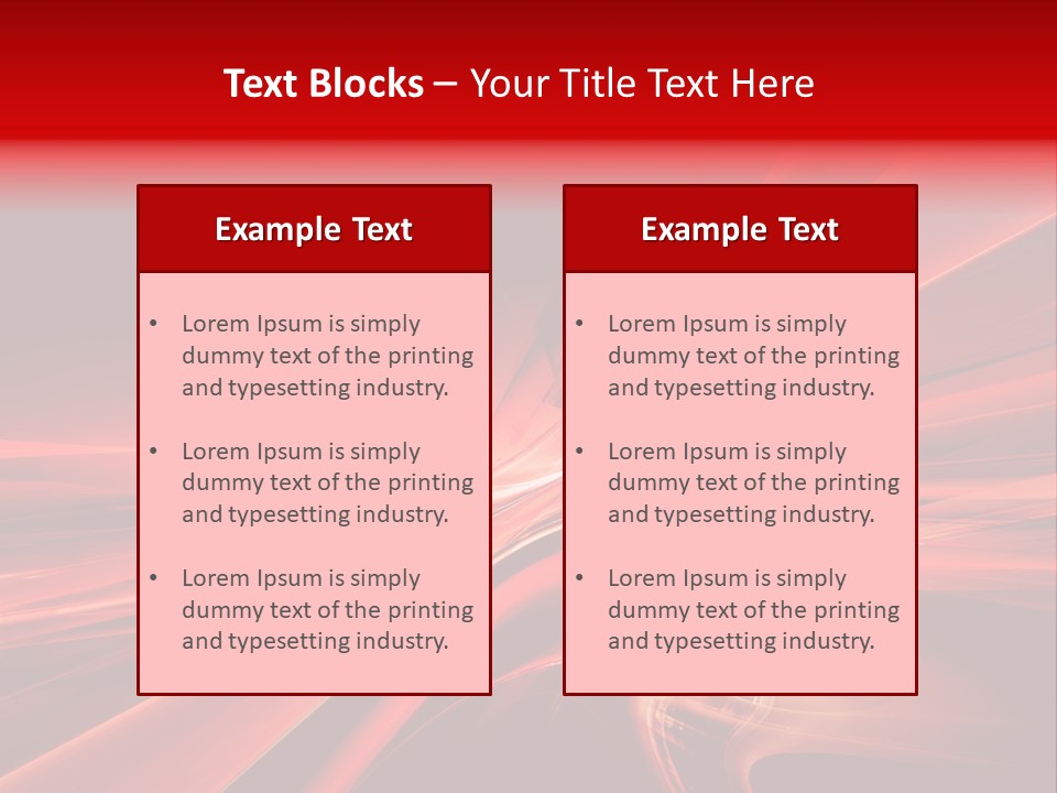 Red Wallpaper Abstract PowerPoint Template