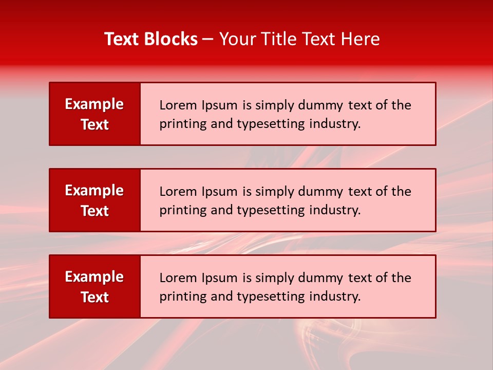 Red Wallpaper Abstract PowerPoint Template