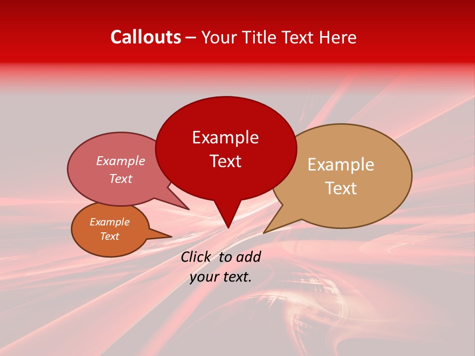 Red Wallpaper Abstract PowerPoint Template