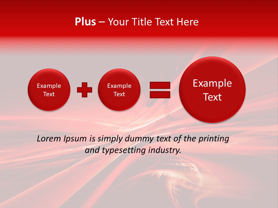 Red Wallpaper Abstract PowerPoint Template