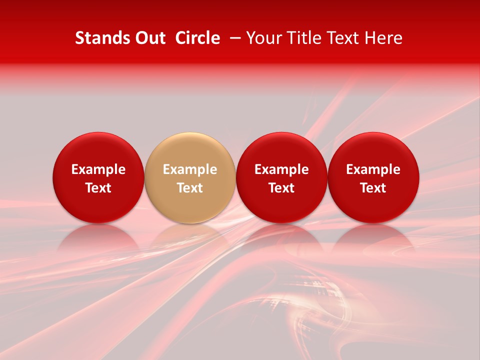 Red Wallpaper Abstract PowerPoint Template