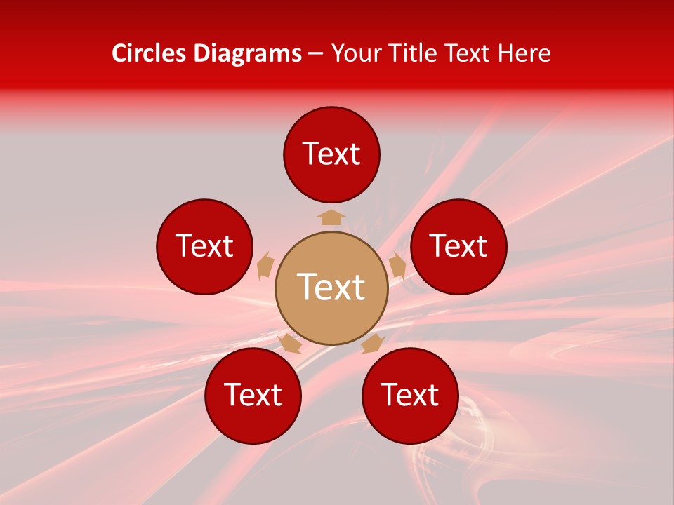 Red Wallpaper Abstract PowerPoint Template