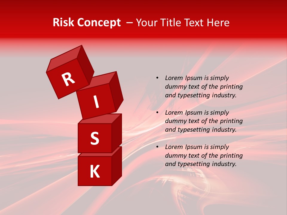 Red Wallpaper Abstract PowerPoint Template